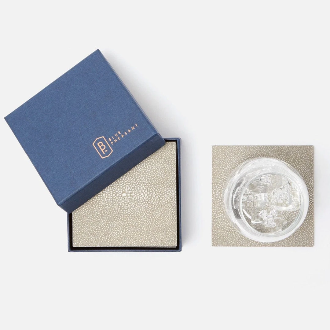 Blue Pheasant Henry Coaster Set Sand 3 Blue Pheasant Henry Coaster Set Sand