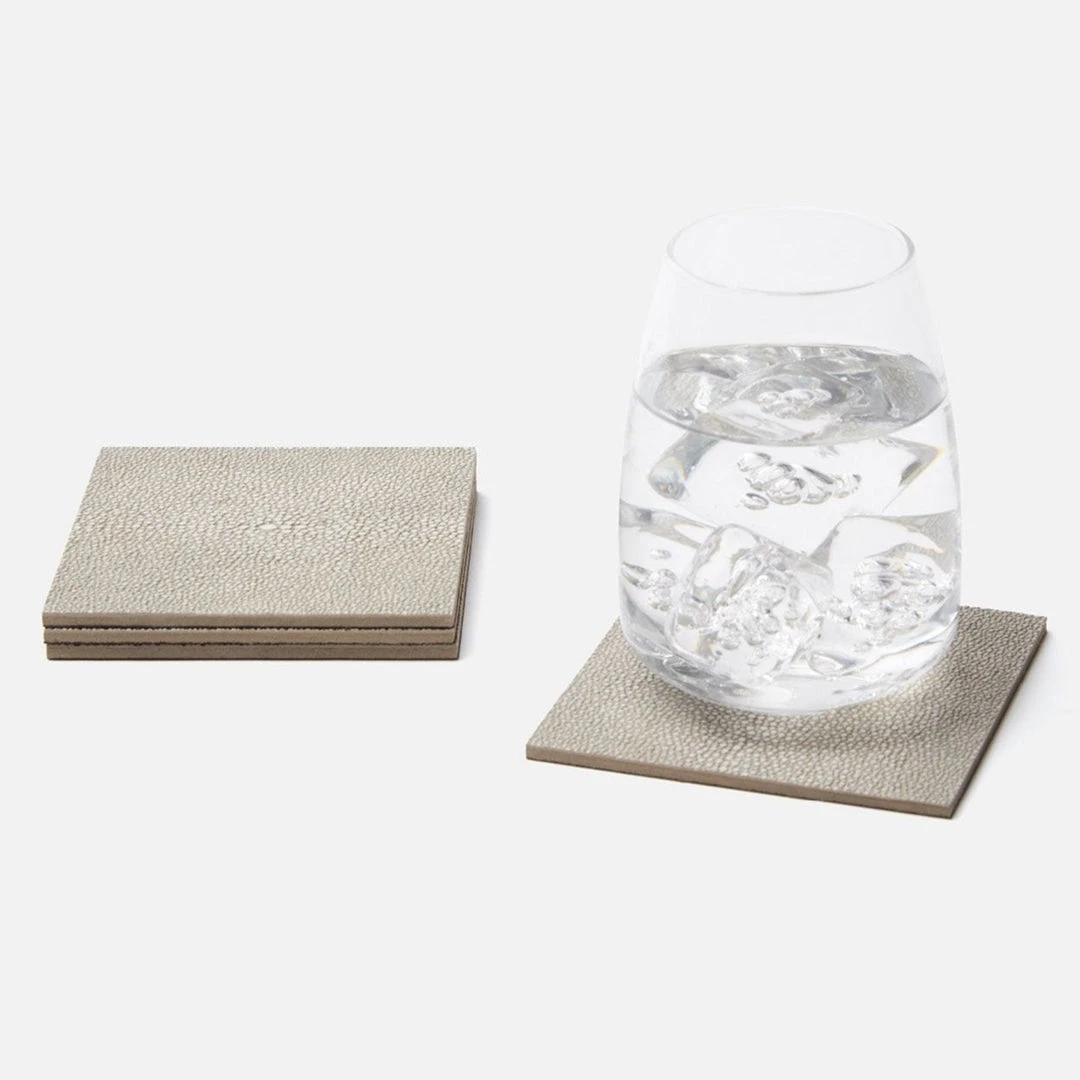 Blue Pheasant Henry Coaster Set Sand 4 Blue Pheasant Henry Coaster Set Sand