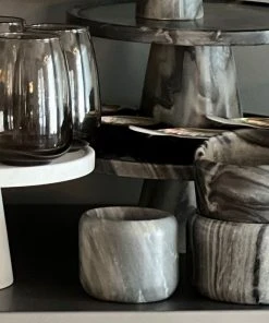 Blue Pheasant New Arrivals Mavis Gray Marble Small Serving Bowls Set Of 3 12 Blue Pheasant New Arrivals Mavis Gray Marble Small Serving Bowls Set Of 3