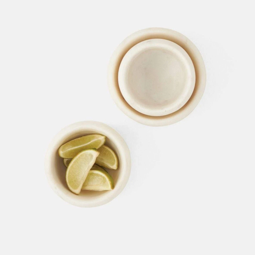 Blue Pheasant New Arrivals Mavis White Marble Small Serving Bowls Set Of 3 7 Blue Pheasant New Arrivals Mavis White Marble Small Serving Bowls Set Of 3