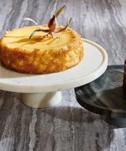 Blue Pheasant Samantha White Marble Cake Stand 10 Blue Pheasant Samantha White Marble Cake Stand