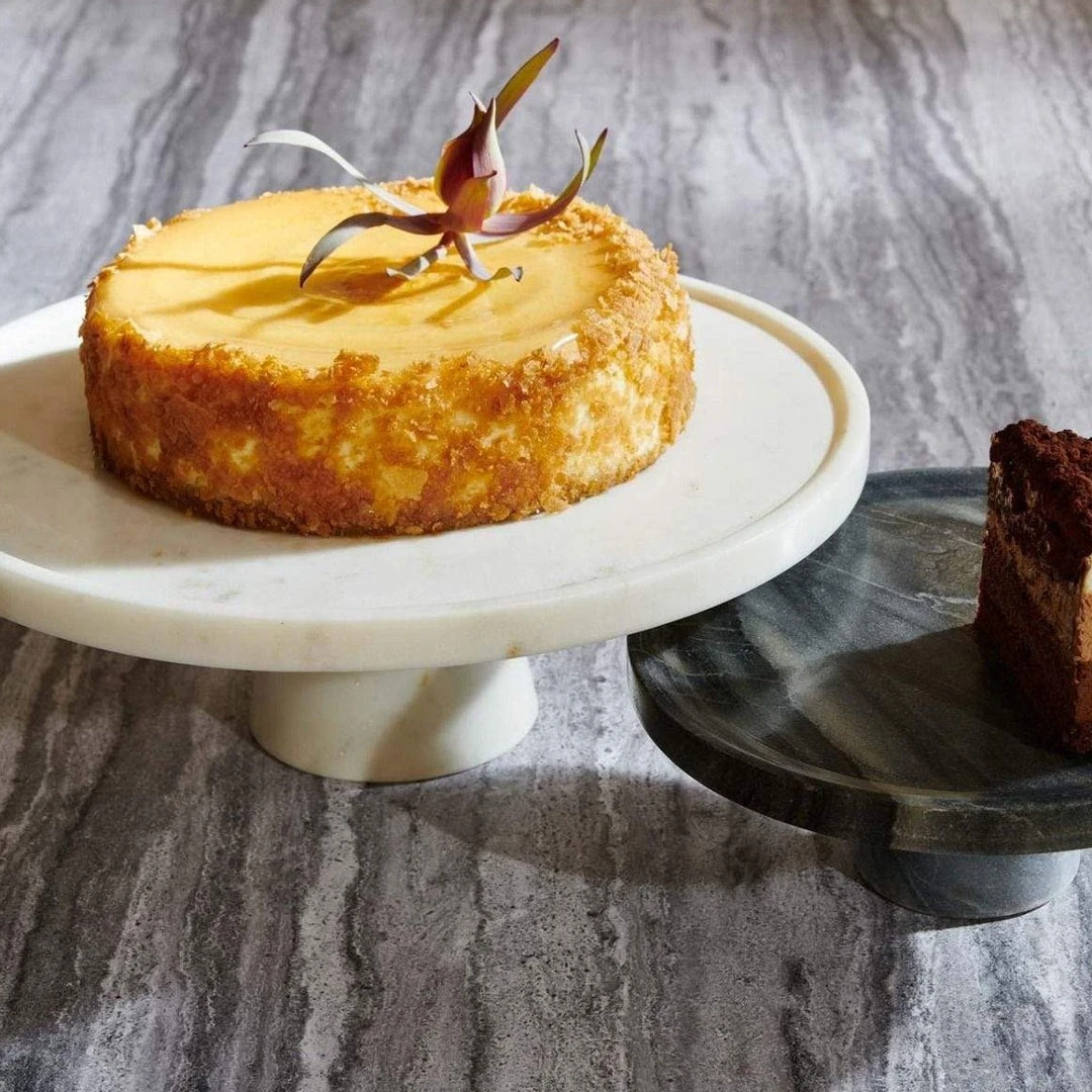 Blue Pheasant Samantha White Marble Cake Stand 5 Blue Pheasant Samantha White Marble Cake Stand