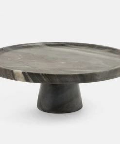 Blue Pheasant Samantha Gray Marble Cake Stand New Arrivals