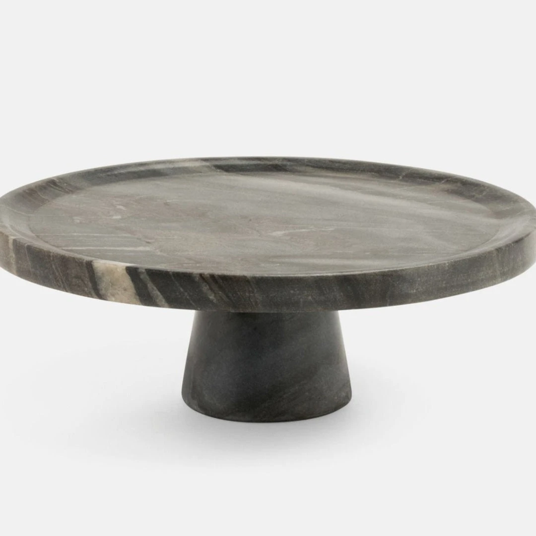 Blue Pheasant Samantha Gray Marble Cake Stand New Arrivals 3 Blue Pheasant Samantha Gray Marble Cake Stand New Arrivals