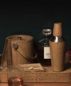 Blue Pheasant Witney Tray Oat Brown Ostrich New Arrivals