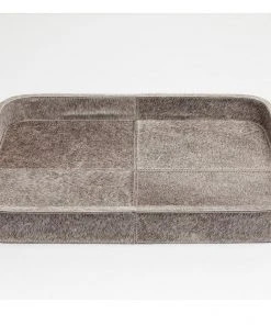 Blue Pheasant Browmley Tray Gray Hide