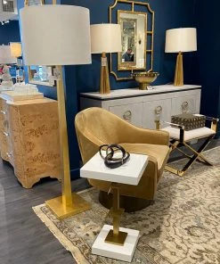 Worlds Away New Arrivals Bosco Square Side Table White