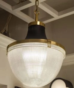 Robert Abbey Brighton Chandelier Antique Brass