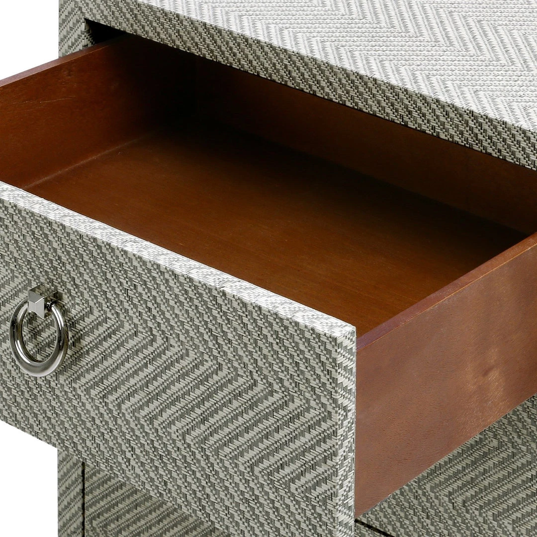Bungalow 5 Brittany 3 Drawer Side Table Gray Tweed 12 Bungalow 5 Brittany 3 Drawer Side Table Gray Tweed