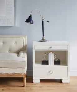 Bungalow 5 New Arrivals Frances 2 Drawer Side Table White 18 Bungalow 5 New Arrivals Frances 2 Drawer Side Table White