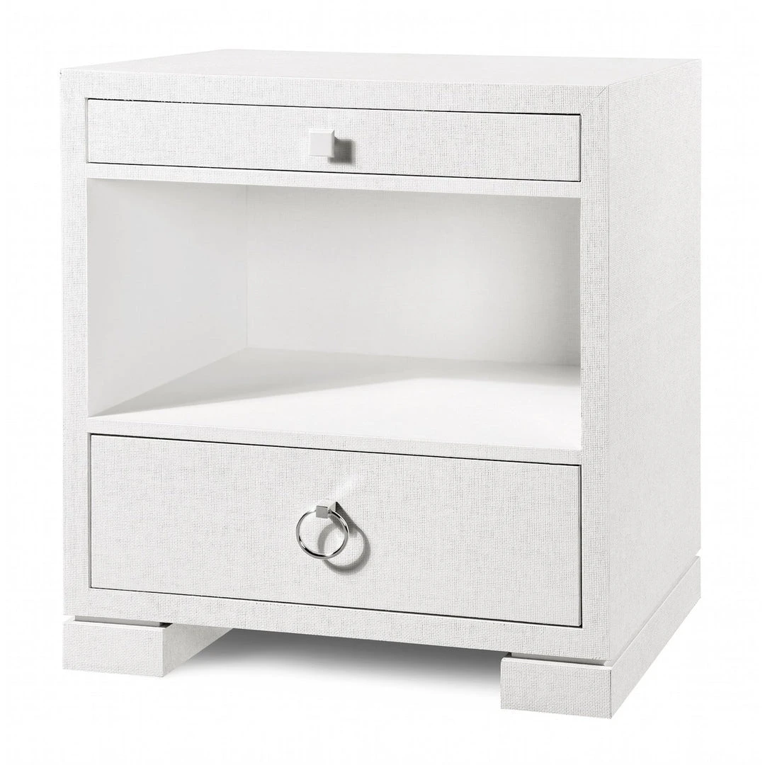 Bungalow 5 New Arrivals Frances 2 Drawer Side Table White 3 Bungalow 5 New Arrivals Frances 2 Drawer Side Table White