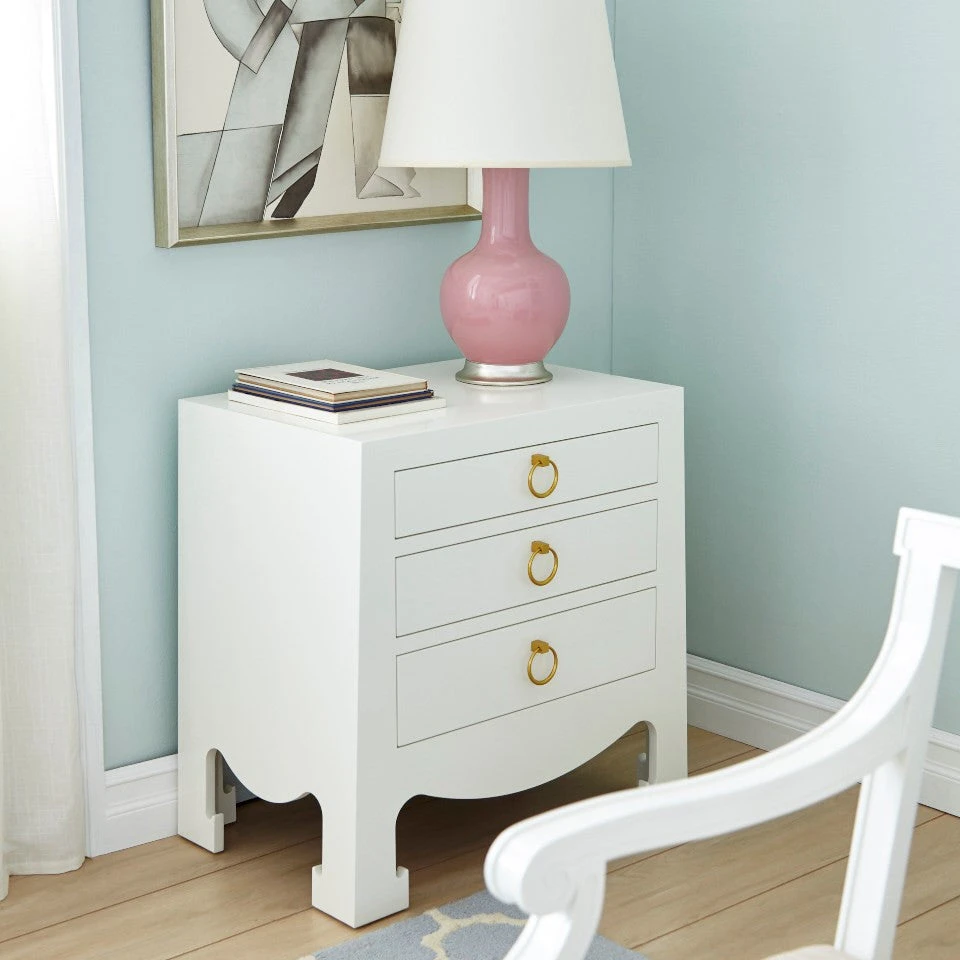 Bungalow 5 Jacqui 3 Drawer Side Table White New Arrivals 7 Bungalow 5 Jacqui 3 Drawer Side Table White New Arrivals
