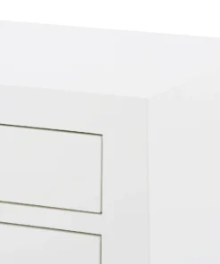 Bungalow 5 Jacqui 3 Drawer Side Table White New Arrivals 23 Bungalow 5 Jacqui 3 Drawer Side Table White New Arrivals