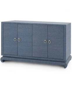 Bungalow 5 New Arrivals Meredith 4 Door Cabinet Navy Blue