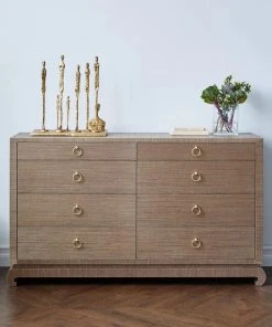 Bungalow 5 New Arrivals Ming Extra Large 8 Drawer Dresser Brown