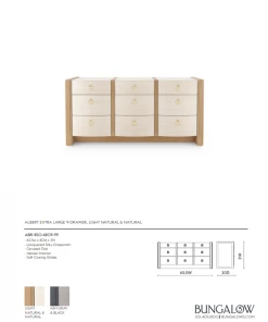 Bungalow 5 Albert Extra Large 9 Drawer Natural New Arrivals 11 Bungalow 5 Albert Extra Large 9 Drawer Natural New Arrivals