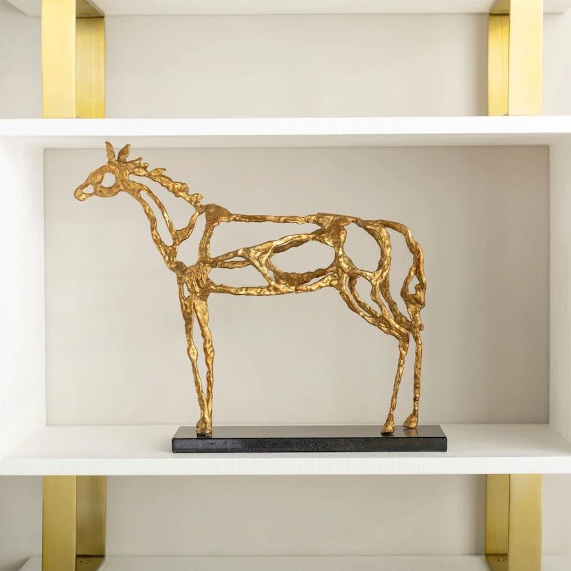 Bungalow 5 Arabian Horse Statue Gold 4 Bungalow 5 Arabian Horse Statue Gold