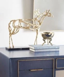 Bungalow 5 Arabian Horse Statue Gold 15 Bungalow 5 Arabian Horse Statue Gold