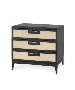 Bungalow 5 Astor 3 Drawer Side Table Black