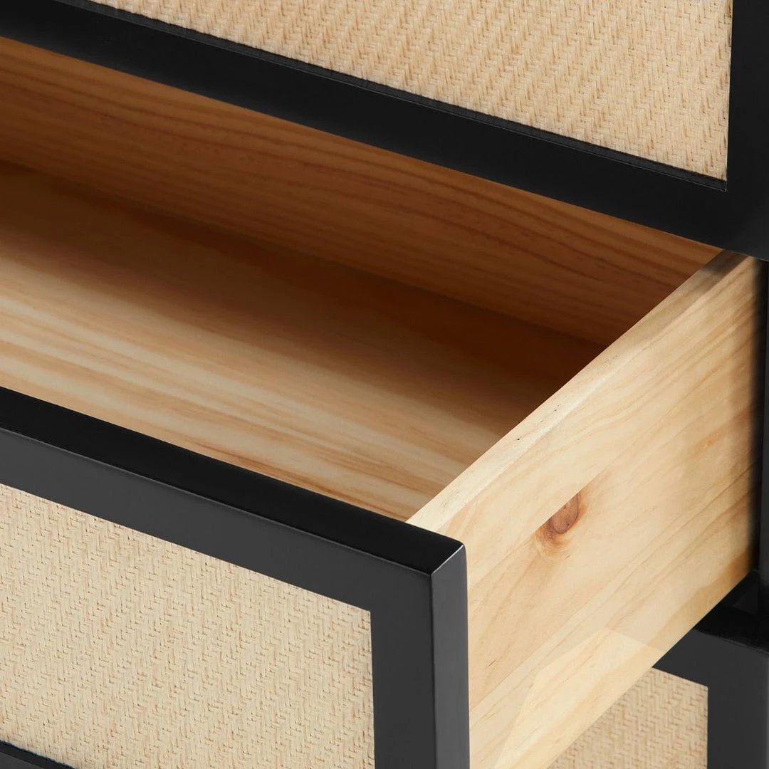 Bungalow 5 Astor 3 Drawer Side Table Black 10 Bungalow 5 Astor 3 Drawer Side Table Black