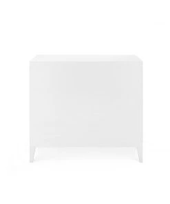 Bungalow 5 New Arrivals Astor 3 Drawer Side Table White