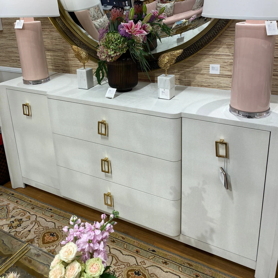 Bungalow 5 Audrey 3 Drawer 2 Door Cabinet White 5 Bungalow 5 Audrey 3 Drawer 2 Door Cabinet White