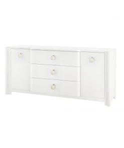 Bungalow 5 Audrey 3 Drawer 2 Door Cabinet White