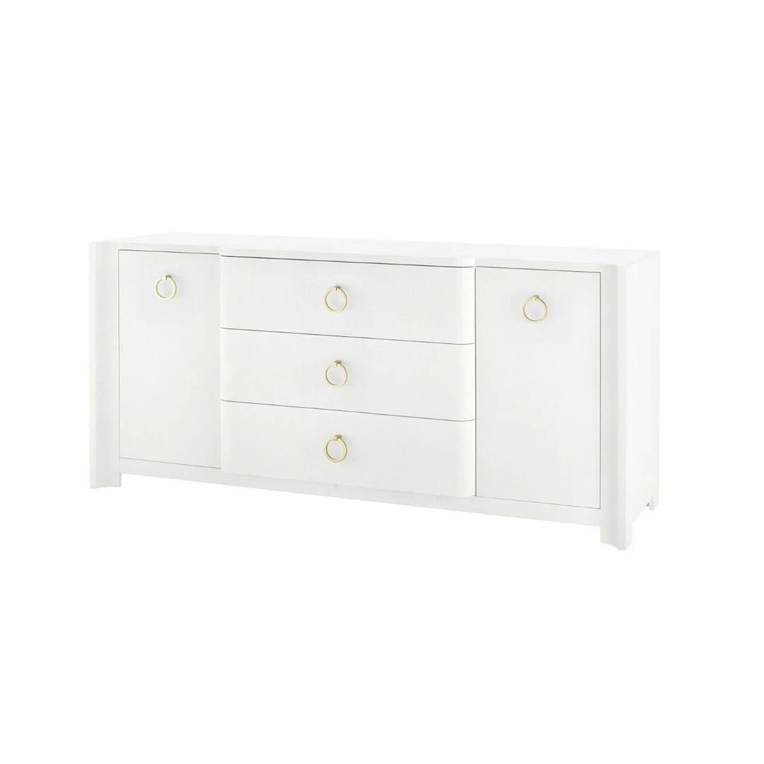 Bungalow 5 Audrey 3 Drawer 2 Door Cabinet White 3 Bungalow 5 Audrey 3 Drawer 2 Door Cabinet White