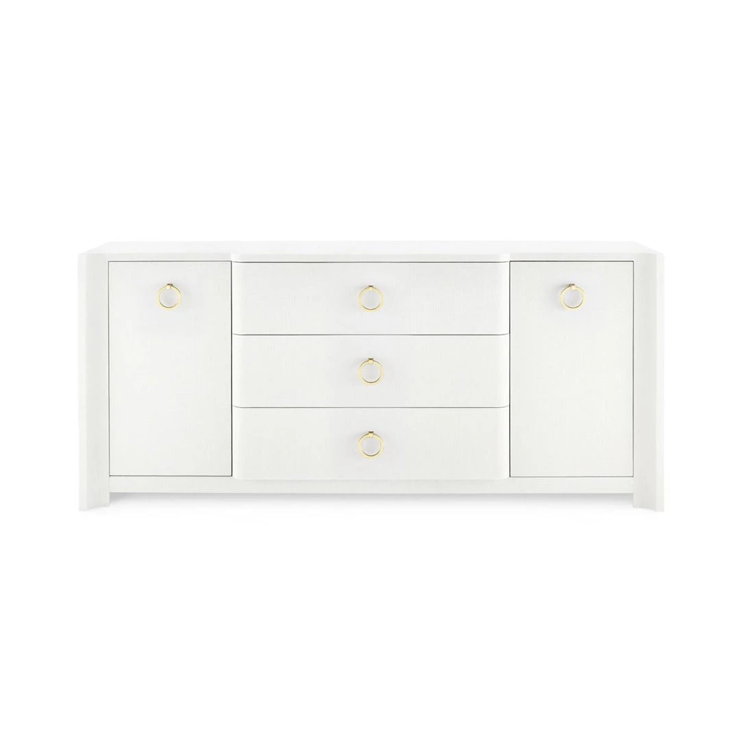 Bungalow 5 Audrey 3 Drawer 2 Door Cabinet White 6 Bungalow 5 Audrey 3 Drawer 2 Door Cabinet White