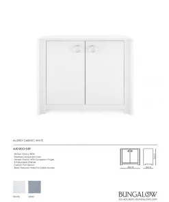 Bungalow 5 Audrey Cabinet White New Arrivals