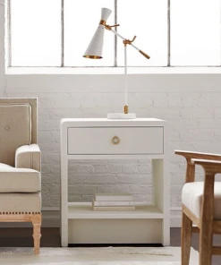 Bungalow 5 Benjamin 1 Drawer Side Table White New Arrivals 15 Bungalow 5 Benjamin 1 Drawer Side Table White New Arrivals
