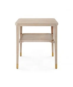 Bungalow 5 New Arrivals Bertram Side Table Bleached Cerused Oak