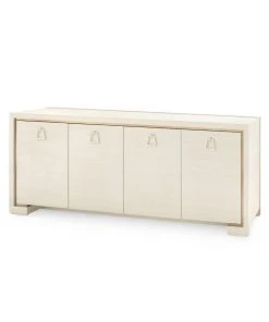 Bungalow 5 New Arrivals Blake 4 Door Cabinet Blanched Oak