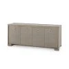 Bungalow 5 New Arrivals Blake 4 Door Cabinet Taupe Gray