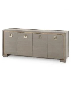 Bungalow 5 New Arrivals Blake 4 Door Cabinet Taupe Gray