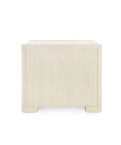 Bungalow 5 New Arrivals Blake 3 Drawer Side Table Blanched Oak