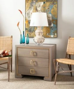 Bungalow 5 New Arrivals Blake 3 Drawer Side Table Taupe Gray 17 Bungalow 5 New Arrivals Blake 3 Drawer Side Table Taupe Gray