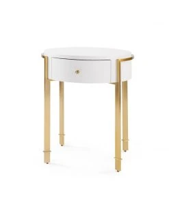 Bungalow 5 New Arrivals Bodrum Side Table White