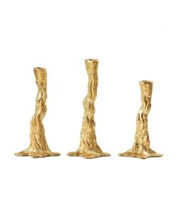 Bungalow 5 Branch Candlestick Set Gold