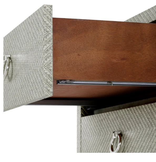 Bungalow 5 Brittany 3 Drawer Side Table Gray Tweed 9 Bungalow 5 Brittany 3 Drawer Side Table Gray Tweed