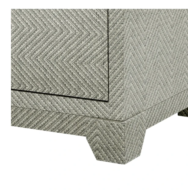 Bungalow 5 Brittany 3 Drawer Side Table Gray Tweed 8 Bungalow 5 Brittany 3 Drawer Side Table Gray Tweed