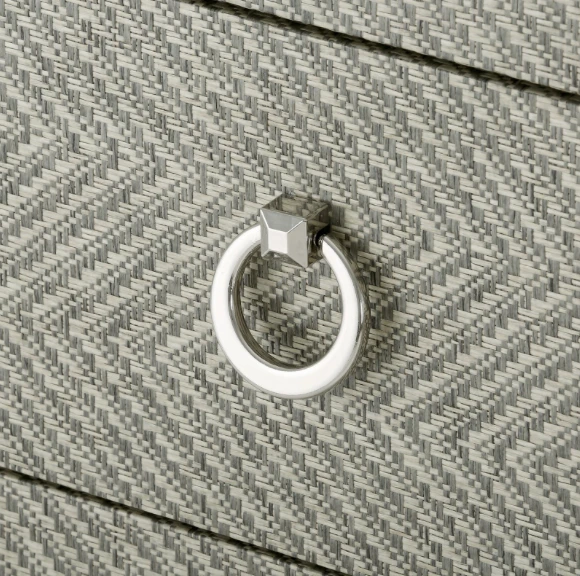 Bungalow 5 Brittany 3 Drawer Side Table Gray Tweed 5 Bungalow 5 Brittany 3 Drawer Side Table Gray Tweed