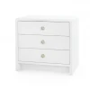 Bungalow 5 Bryant Linen 3 Drawer Side Table White New Arrivals 1 Bungalow 5 Bryant Linen 3 Drawer Side Table White New Arrivals