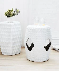 Bungalow 5 Burma Stool Or Side Table White