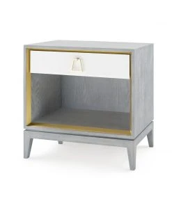Bungalow 5 Cameron 1 Drawer Side Table Gray