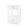 Bungalow 5 New Arrivals Camilla 2 Drawer Side Table White 1 Bungalow 5 New Arrivals Camilla 2 Drawer Side Table White