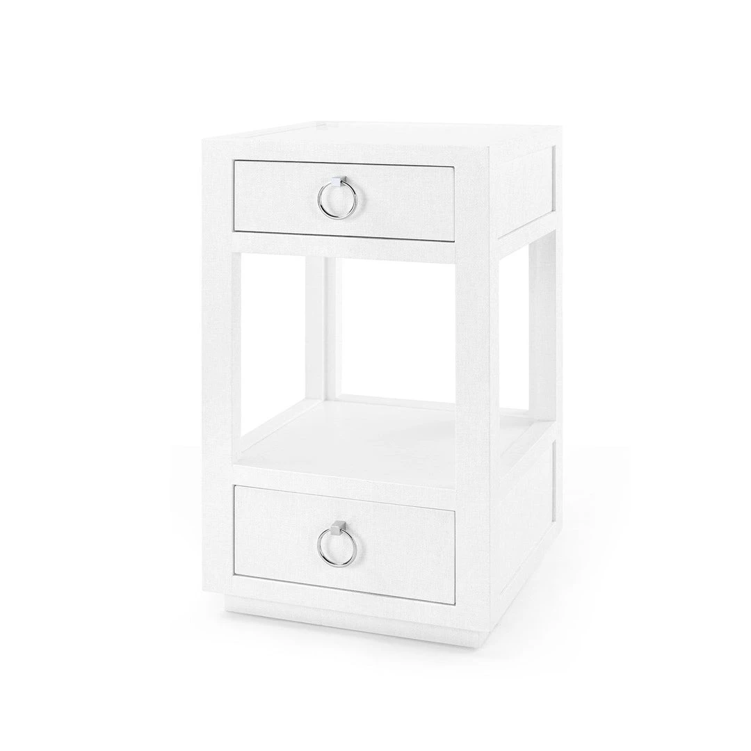 Bungalow 5 New Arrivals Camilla 2 Drawer Side Table White 3 Bungalow 5 New Arrivals Camilla 2 Drawer Side Table White
