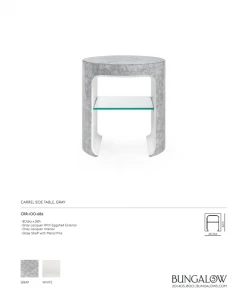 Bungalow 5 Carrel Side Table Gray 17 Bungalow 5 Carrel Side Table Gray