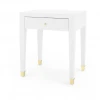 Bungalow 5 Claudette 1 Drawer Side Table White