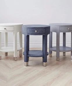 Bungalow 5 New Arrivals Dakota 1 Drawer Side Table Navy